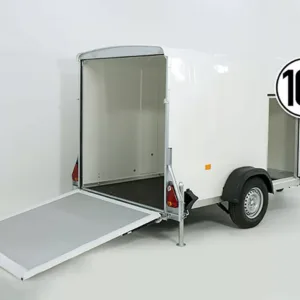 Debon Kofferanhänger Cargo 1300 Vollpoly 150x290cm H:160cm|Tür|weiß