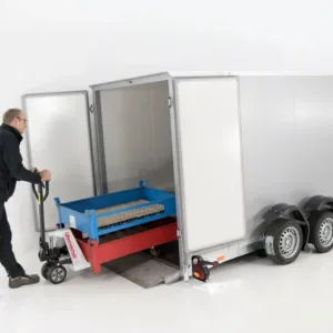 Vezeko Koffer-Absenkanhänger 157x344cm Höhe:190cm 2,7t|silber