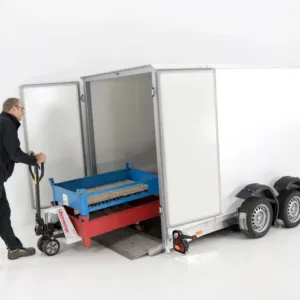 Vezeko Koffer-Absenkanhänger 157x344cm Höhe:190cm 2,7t|weiß