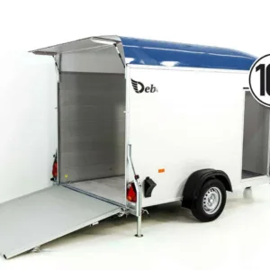 Debon Kofferanhänger C400 164x315cm H:200cm 1,3t|Alu, Polybug|Tür|blau