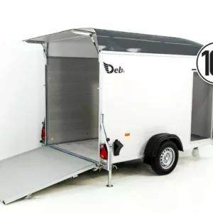 Debon Kofferanhänger C400 164x315cm H:200cm 1,3t|Alu, Polybug|Tür|grau