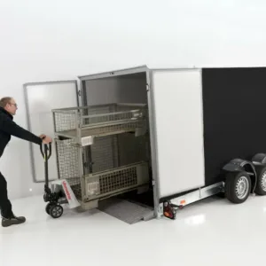 Vezeko Koffer-Absenkanhänger 167x400cm Höhe:210cm 3,5t|schwarz