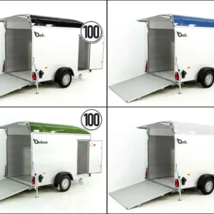 Debon Kofferanhänger C400 164x315cm H:200cm 1,3t|Alu, Polybug|Tür