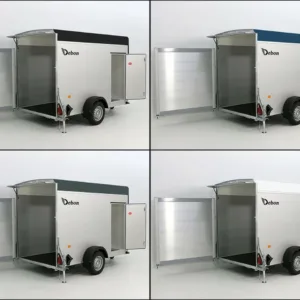 Debon Kofferanhänger C300 148x295cm H:190cm 1,3t|Alu|Polybug|Tür