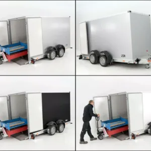Vezeko Koffer-Absenkanhänger 157x344cm Höhe:190cm 2,7t