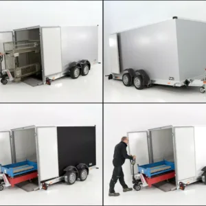 Vezeko Koffer-Absenkanhänger 157x344cm Höhe:210cm 2,7t