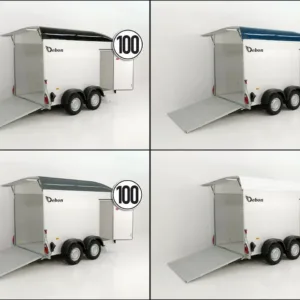 Debon Kofferanhänger C500 164x300cm H:200cm 2,6t|Alu|Polybug|Tür