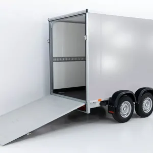 Vezeko Kofferanhänger 152x355cm Höhe:193cm 2,7t|Rampe|silber