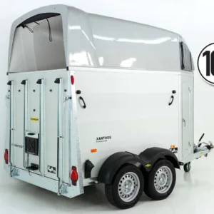 Humbaur Pferdeanhänger XANTHOS 2400|silber|Sattelkammer