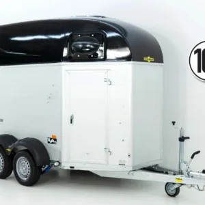 Humbaur Pferdeanhänger Equitos 2000|Alu|schwarz|Aluboden