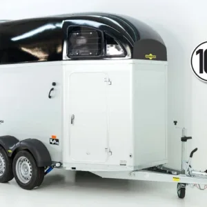 Humbaur Pferdeanhänger XANTHOS 2400|schwarz|Heckklappen/Türen Kombi