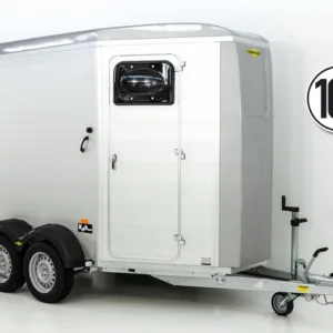 Humbaur Pferdeanhänger Notos Alu 2700 S |silber| Frontausstieg| Schraubfederfahrwerk
